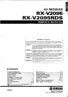 Yamaha RXV-2095-RDS - Service Manual 